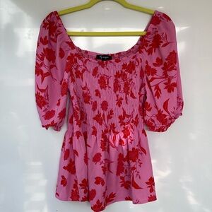 Hawaiian print women’s blouse